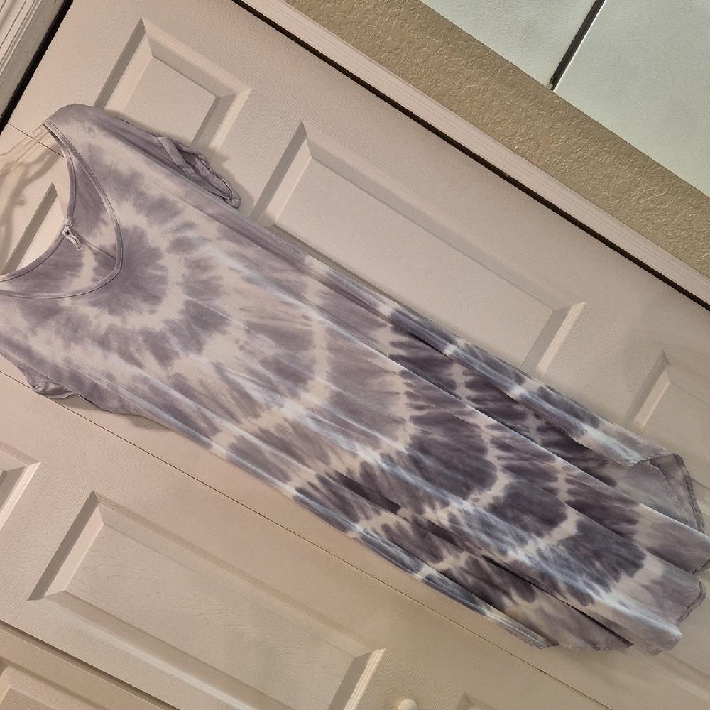 Cable & Gauge Light Gray Tye Dye Maxi